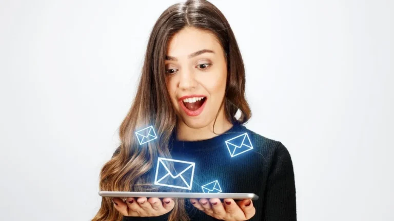 Ilustrasi email marketing yang menghasilkan keuntungan, strategi profit dari email list untuk bisnis online.