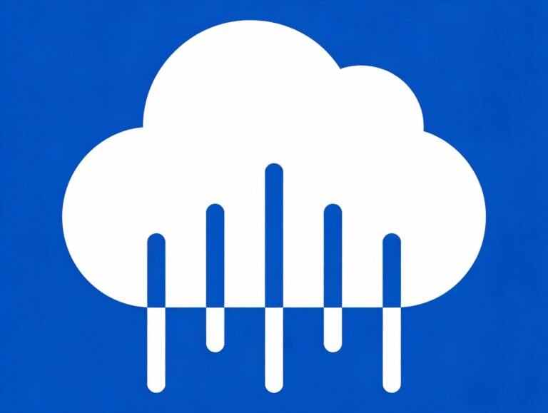 Ilustrasi cloud computing dan proses backup data, analogi tentang pentingnya menyimpan amal kebaikan di akhirat agar tidak hilang.
